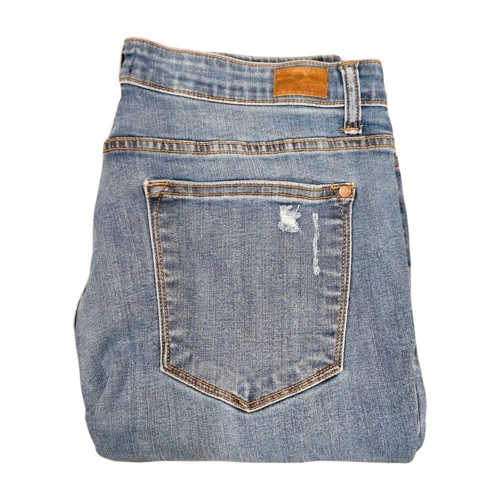 Judy Blue Denim Jeans Distressed Red Black Plaid Patch JB8268DK Women's 2XL